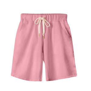 Short de sport décontracté pour homme avec logo personnalisé, en coton respirant, séchage rapide, cordon de serrage, couleur unie, coupe droite, pour entraînement, course et basketball - Product Image 2