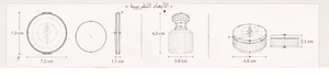 Mother of Pearl Ramadan <b>Pocket</b> Double Sided Round Cosmetic <b>Mirror</b> Portable Compact Makeup Vanity Gift Set - Product Image 2