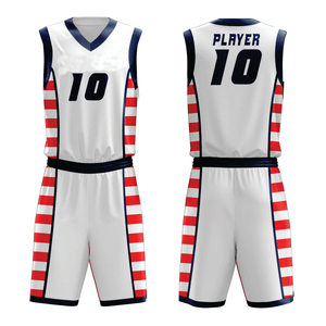Uniformes de basket-ball sublimés sur mesure de haute qualité, 100% polyester, respirants, à séchage rapide, anti-humidité, confortables - Product Image 1