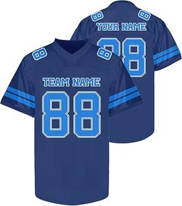 Camisetas de Fútbol Americano Sublimadas con Logotipo de Equipo Personalizado, Manga Corta, Transpirables, que Absorben la Humedad, Venta al Por Mayor - Product Image 5