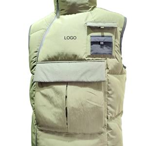 Nueva chaqueta acolchada personalizada de alta calidad sin mangas para hombre, chaqueta de invierno acolchada cálida con estampado de sublimación para hombre - Product Image 1