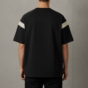 T-shirt pour homme, coupe ample, épaules tombantes, couleur personnalisée, 100% coton, 210 g/m², tissu lourd, vêtements d'été, dernier design streetwear - Product Image 2