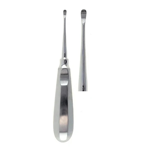 Elevador dental curvo de acero inoxidable, elevador manual de raíces, extractores de dientes, instrumentos quirúrgicos - Product Image 4
