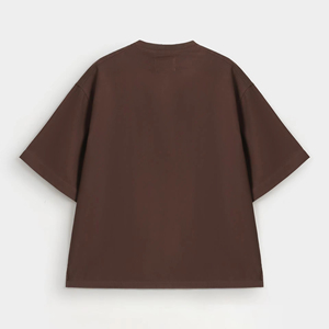 Camiseta Extra Grande Premium para Hombre, Corte Holgado, Cuello Redondo de Algodón, Estilo Urbano, Estampado Personalizado, Camisetas Lisas al por Mayor - Product Image 1