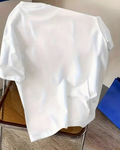 T-shirt blanc à manches courtes pour homme, col rond, imprimé motif arbre, vêtement décontracté, tissu tricoté respirant, coupe classique, léger - Product Image 2