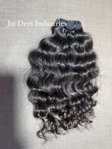 Extensions de cheveux naturels bouclés vierges Remy indiens, 105g, directement de l'usine - Product Image 6