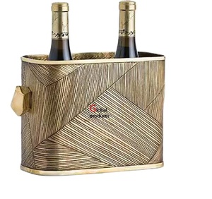 high standard golden finished <b>metal</b> stainless steel designer wine chiller for hotel restaurant and bar - Product Image 1