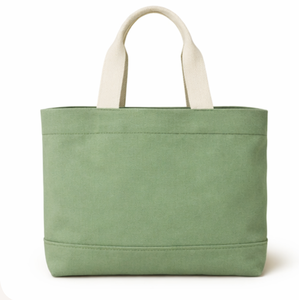 Bolsa de compras promocional de lona de algodón calicó orgánico con logotipo personalizado, asa superior y diseño floral bordado. - Product Image 2