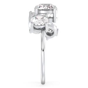 แหวนเพชรโมอิสซาไนต์ทรงคลาสสิค REYES ดีไซน์สวยหรู ทำจากเงินแท้ 925 ชุบทองคำขาว 14K 18K 22K สำหรับผู้หญิง เครื่องประดับคุณภาพสูง - Product Image 5