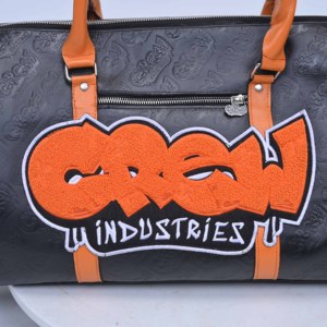 Sacs de voyage pour hommes en cuir véritable de luxe avec doublure en polyester, finition Crazy Horse tendance, fermeture à glissière - Product Image 2