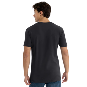 T-shirt en coton à col en V pour homme, coupe classique, respirant, streetwear décontracté, haut essentiel, fabrication OEM ODM personnalisée - Product Image 2
