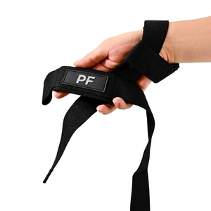 Sangles de musculation personnalisées avec logo imprimé, support de poignet réglable, sangles d'entraînement en nylon pour la musculation et le powerlifting - Product Image 3