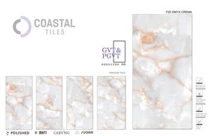 กระเบื้องปูพื้นพอร์ซเลนวิทริฟายด์ขนาด 600x1200 มม. หนา 9 มม. กันลื่น ต้านเชื้อแบคทีเรีย ทนกรด ทนการสึกหรอ ทนความร้อน ป้องกันไฟ - Product Image 2