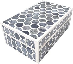 Elegante Caja de Almacenamiento con Incrustaciones de Hueso, Organizador de Joyas Decorativo Hecho a Mano, Decoración Premium para el Hogar, Colección de Regalos - Product Image 3