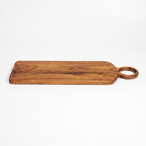 Tabla de Cortar de Madera de Teca Sólida de Grado Alimenticio, Tabla de Cortar de Madera Hecha a Mano, Utensilio de Cocina Artesanal Balinés, Herramienta para Servir - Product Image 1