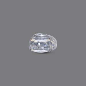 Loose 4.1 Carat White Zircon Gemstone-Lab Created Synthetic for Fine Jewelry - Product Image 3