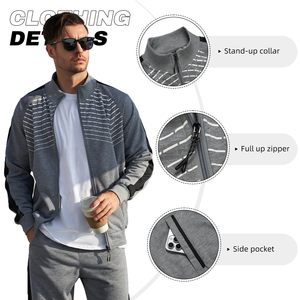 Survêtements d'hiver en molleton respirant imprimé uni, unisexe, avec logo personnalisé, ensemble deux pièces pour l'entraînement sportif et le jogging, vente en gros - Product Image 5