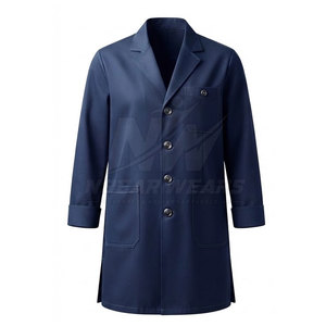 High Quality Lab Coat With Secure <b>Snap</b> Button <b>Fastening</b> Practical Storage Pockets Long Sleeve Design And Durable Workplace - Product Image 2