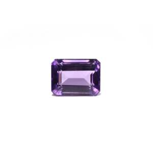 9.9 Carat Natural Amethyst Loose Gemstone Emerald Cut for Fine Jewelry - Product Image 1