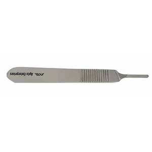 Scalpel chirurgical manuel de qualité supérieure en acier inoxydable réutilisable, certifié CE, longueur totale 12,5 cm, manche n° 3 - Product Image 2