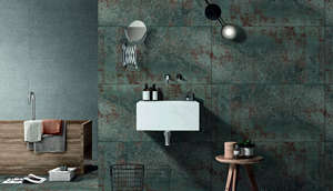 Carreaux muraux en céramique métallique, carreaux de sol en porcelaine polie FT 600x1200mm, aspect métallique, carreaux vitrifiés émaillés pour la décoration intérieure - Product Image 3