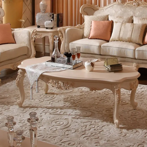 Juego de Sofás Cuadrados de Diseño Francés en Madera de Caoba Sólida, Tallados a Mano, Tapizados, Muebles de Lujo Hechos en Indonesia - Product Image 3