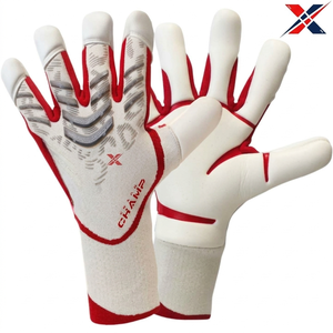 Gants de gardien de but en caoutchouc unisexes pour adultes de haute qualité, respirants, coupe-vent, à doigts complets, antidérapants, avec fermeture auto-agrippante, les plus vendus - Product Image 2