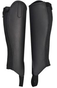Demi-chaps d'équitation en cuir – Protection durable des jambes pour le confort, la tenue et la performance – Équipement d'équitation - Product Image 5