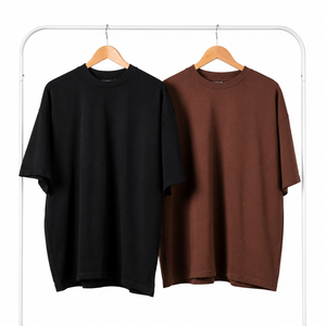 เสื้อยืดโอเวอร์ไซส์ผู้ชายผ้าฝ้าย 100% สีสันสดใส แฟชั่นลำลอง สไตล์สตรีทแวร์แบบสบายๆ  สำหรับทุกเพศ  พร้อมโลโก้แบรนด์ของคุณ - Product Image 3