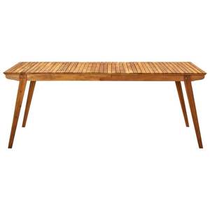 Grande table de jardin en bois d'acacia massif et durable, mobilier de patio - Product Image 2