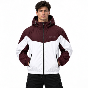 Veste coupe-vent légère et écologique personnalisée en polyester et coton, style streetwear, logo, vêtements de mode urbaine décontractés - Product Image 4