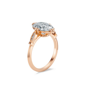 Anillo de Diamantes de Oro Sólido de 14K con Corte Ovalado Harlow para Boda o Compromiso - Regalo de Lujo con Certificado IGI - Product Image 2