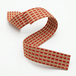 Cinta Decorativa de 25 mm de Neelkamal Industries con Diseño de Costura Roja para Manualidades, Envoltura de Regalos y Elaboración de Lazos - Product Image 4