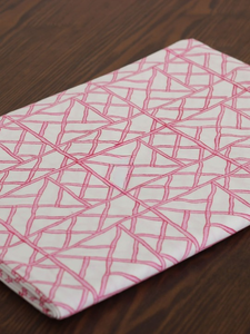 Pattern <b>Tablecloth</b> White with Pink Lattice Design Modern Dining Table Cover <b>Rectangle</b> <b>Tablecloth</b> Table Cover Linen Set - Product Image 2