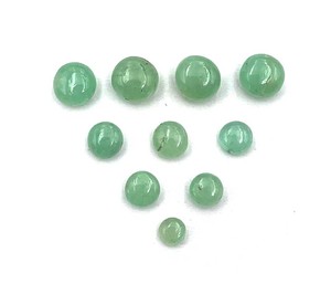 พลอยมรกตโคลอมเบียธรรมชาติทรงโดนัทกลมแบบคาโบชอง ขนาด 3-6 มม. น้ำหนัก 5 กะรัต สำหรับทำเครื่องประดับ - Product Image 2