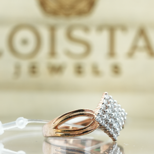Luxury Lab Grown Diamond Engagement <b>Ring</b> for Women | Premium Gold Plated with Brilliant Cut | Elegant Designer Jewelry Gift - Product Image 2