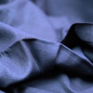 Handloom Woven Organic Khadi Cotton <b>Fabric</b> Medium <b>Weight</b> 105 GSM Handmade Solid Blue Quick-Dry Breathable Eco-Friendly Girls - Product Image 2