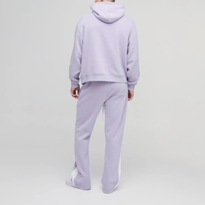 Conjunto de Sudadera con Capucha y Pantalones Deportivos Personalizados de Fábrica, 500 GSM, 100% Algodón Felpa, Traje Deportivo Grueso para Hombre - Product Image 4