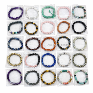 Bulk Natural Crystal Beaded <b>Bracelet</b> 8mm Stretch Stone <b>Bracelet</b> Waterproof Handmade Jewelry For Men Women Suppliers - Product Image 2