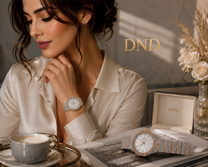 Reloj de Lujo Premium para Mujer, Caja de Acero Inoxidable, Esfera Blanca Dorada, Cristal de Zafiro, Movimiento Mecánico Vintage, Fecha Automática - Product Image 2