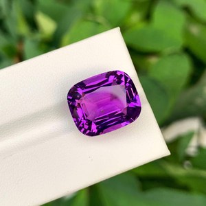 Piedra de amatista púrpura natural con corte cojín, gema premium para la fabricación de joyas, cristal curativo, piedra de nacimiento elegante - Product Image 4