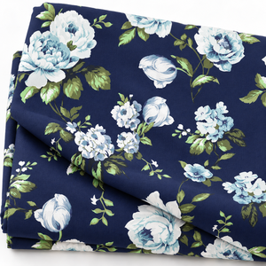 Tela Popelina Ligera de Algodón Orgánico 100% Peinado y Tejido, Transpirable, Antiestática, con Estampado Floral, para Ropa de Cama y Camisas de Niñas - Product Image 5