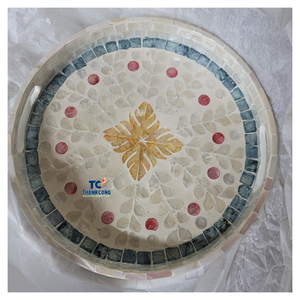 Fournisseur de confiance - Plateau en nacre, cadeau islamique de luxe, plateau de service pour le Ramadan, vente en gros - Product Image 1