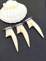 Collier pendentif ethnique en corne, unisexe, noir et bleu, avec pierres naturelles, ensemble de bijoux fantaisie faits à la main, pour femme, en corne de buffle