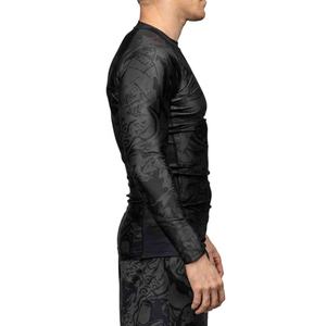 เสื้อเชิ๊ตผู้ชายแบบมีผดผื่นระบายอากาศได้โลโก้ขนาดพลัสไซส์สำหรับเข้ายิม - Product Image 2