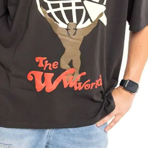 T-shirt pour homme coupe classique 100% coton respirant écologique streetwear avec logo OEM marque privée vente en gros - Product Image 6