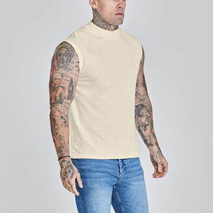 High Quality Custom Men's Gym Active Tank Top Fitness Men Breathable Tank Top Athletic Comfort Sleeveless 100% <b>Combed</b> Cotton - Product Image 4