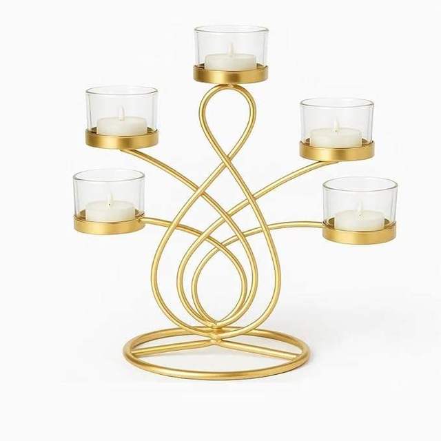 High Quality Unique Metal Candle Holder Luxury Design for Home Wedding Table Candle Stand and Home Decoration Use At Cheap Price