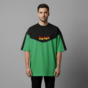 T-shirts pour hommes en coton 100% à manches longues, coupe ample, épaules tombantes, couleur unie, effet usé, confortables, style streetwear - Product Image 6