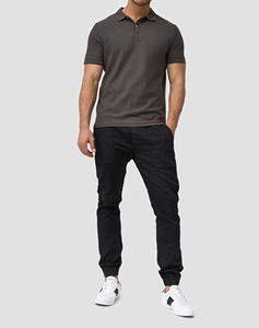 Chemise polo pour homme tendance, couleur gris, haute qualité, nouveau style, respirante, style décontracté, vêtements pour homme - Product Image 2